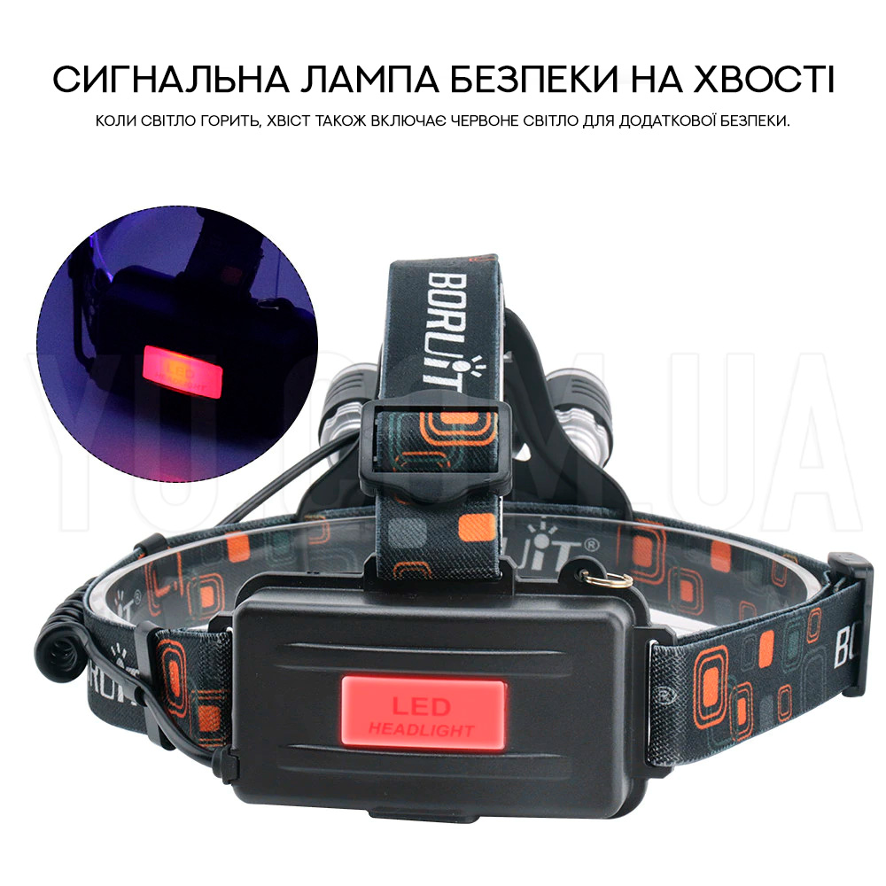 Світлодіодний ліхтарик налобний X-BAIL RJ-3000-T6 Boriut Світлодіодний ліхтарик налобний X-BAIL RJ-3000-T6 Boriut